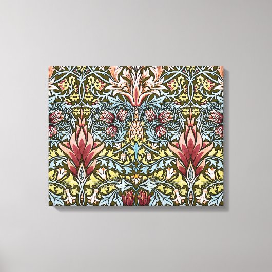 William Morris Slangenhoofd Bloempatroon Canvas Afdruk (Voorkant)