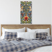 William Morris Slangenhoofd Bloempatroon Canvas Afdruk (Insitu (Slaapkamer))