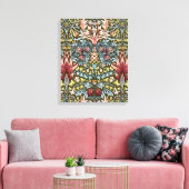 William Morris Slangenhoofd Bloempatroon Canvas Afdruk (Insitu (Woonkamer))