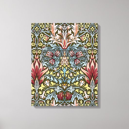 William Morris Slangenhoofd Bloempatroon Canvas Afdruk (Voorkant)