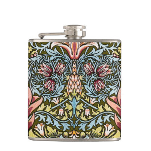 William Morris Slangenhoofd Bloempatroon Heupfles