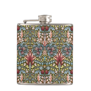 William Morris Slangenhoofd Bloempatroon Heupfles
