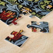 William Morris Slangenhoofd Bloempatroon Legpuzzel (Zijkant)