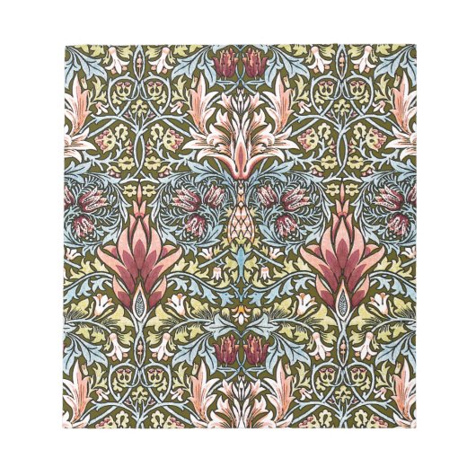 William Morris Slangenhoofd Bloempatroon Notitieblok (Voorkant)