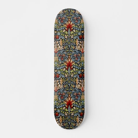 William Morris Slangenhoofd Bloempatroon Persoonlijk Skateboard (Voorkant)