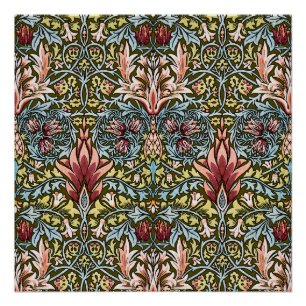 William Morris Slangenhoofd Bloempatroon Poster
