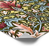 William Morris Slangenhoofd Bloempatroon Poster (Hoek)