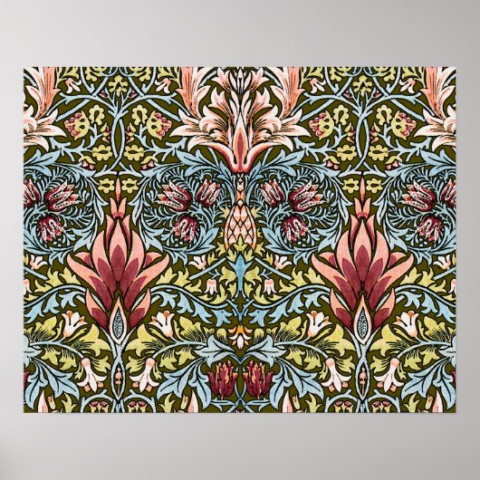 William Morris Slangenhoofd Bloempatroon Poster (Voorkant)
