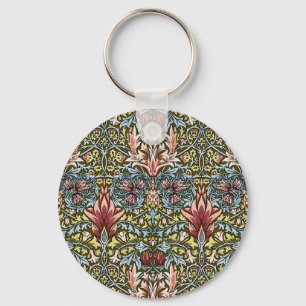 William Morris Slangenhoofd Bloempatroon Sleutelhanger