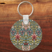 William Morris Slangenhoofd Bloempatroon Sleutelhanger (Voorkant)