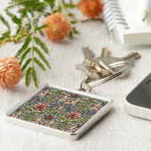 William Morris Slangenhoofd Bloempatroon Sleutelhanger (Zijkant)