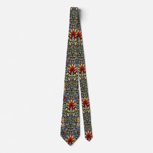 William Morris Slangenhoofd Bloempatroon Stropdas (Voorkant)