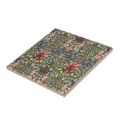 William Morris Slangenhoofd Bloempatroon Tegeltje (Zijkant)