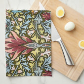 William Morris Slangenhoofd Bloempatroon Theedoek (Quarter Fold)