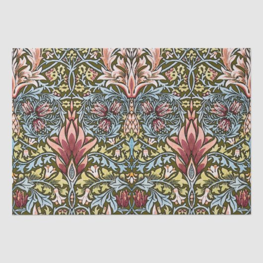 William Morris Slangenhoofd Bloempatroon Tissuepapier (Voorkant)