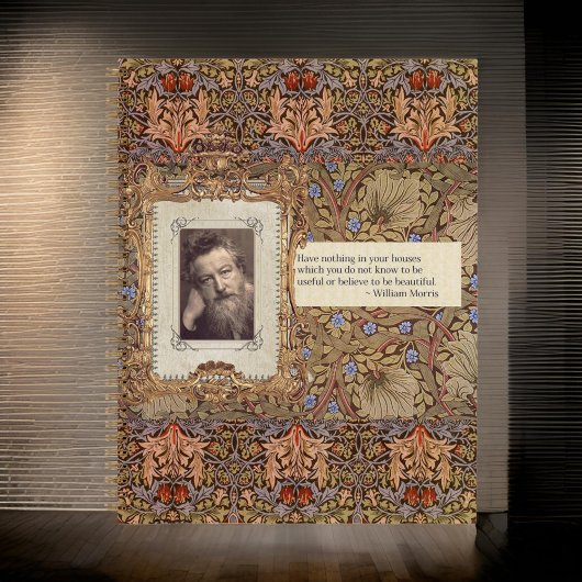 WILLIAM MORRIS SNAKEHEAD FLORAL NOTITIEBOEK