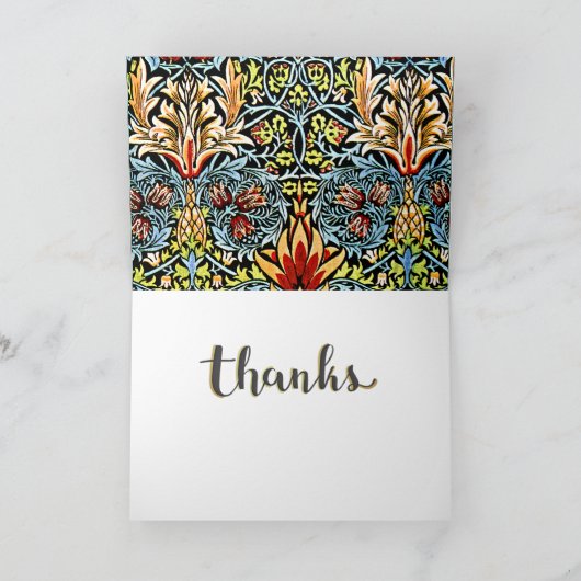 William Morris - Snakeshead Bedankkaart (Binnen)