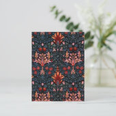 William Morris Snakeshead Dark Pattern Briefkaart (Staand voorkant)
