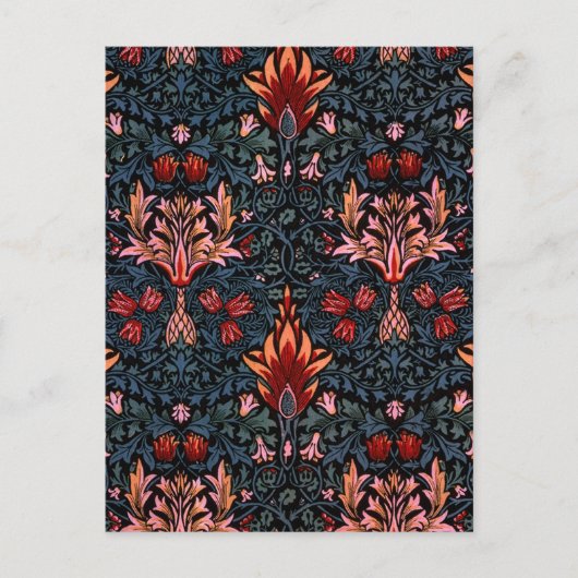 William Morris Snakeshead Dark Pattern Briefkaart (Voorkant)