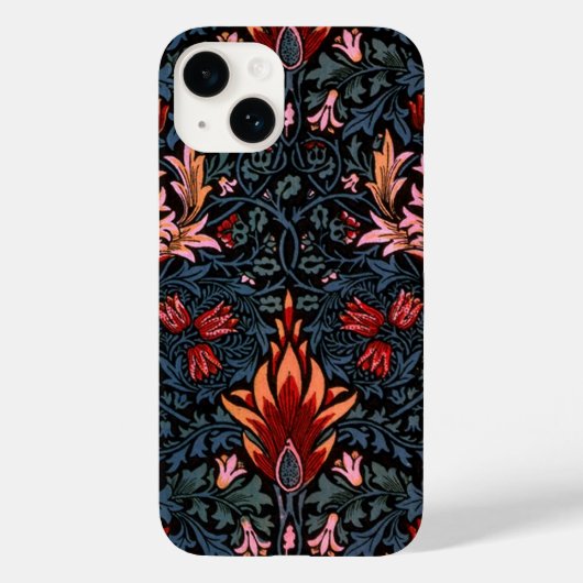 William Morris Snakeshead Dark Pattern Case-Mate iPhone Case (Achterkant)