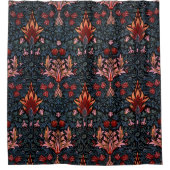 William Morris Snakeshead Dark Pattern Douchegordijn (Voorkant)