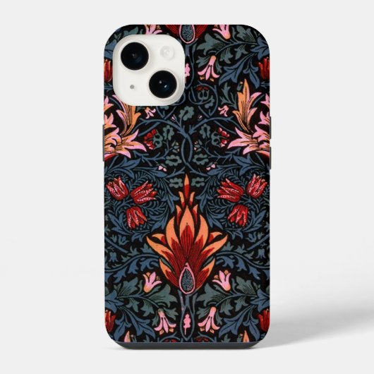 William Morris Snakeshead Dark Pattern iPhone Hoesje (Achterkant)