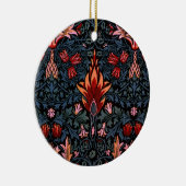 William Morris Snakeshead Dark Pattern Keramisch Ornament (Rechts)