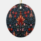 William Morris Snakeshead Dark Pattern Keramisch Ornament (Links)