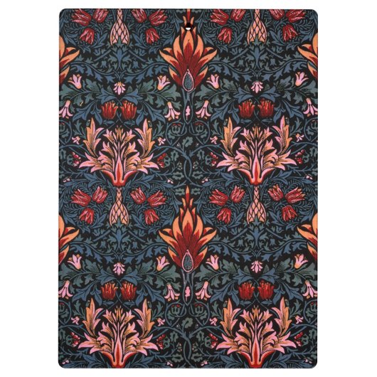 William Morris Snakeshead Dark Pattern Klembord (Achterkant)