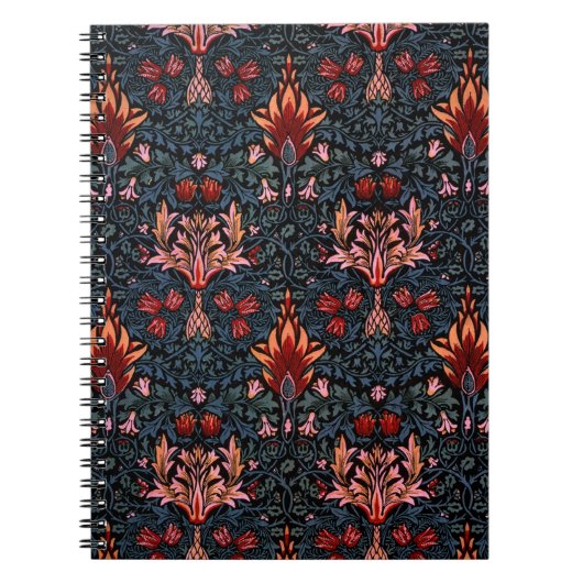 William Morris Snakeshead Dark Pattern Notitieboek (Voorkant)