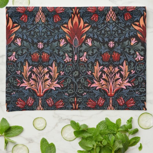 William Morris Snakeshead Dark Pattern Theedoek (Gevouwen)