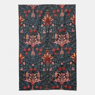 William Morris Snakeshead Dark Pattern Theedoek