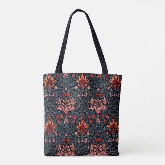 William Morris Snakeshead Dark Pattern Tote Bag (Achterkant)