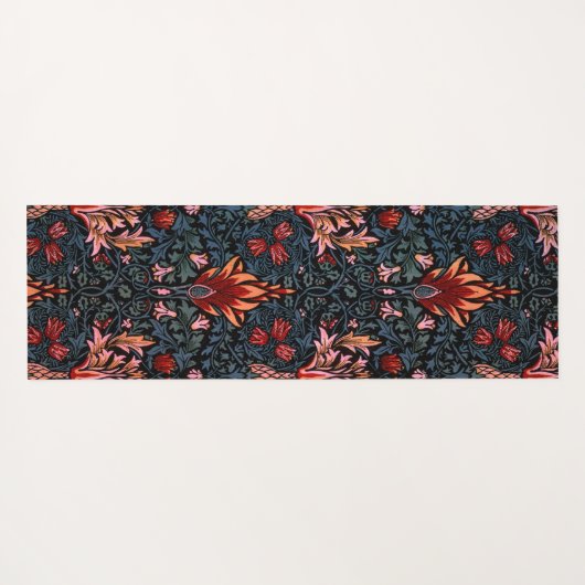 William Morris Snakeshead Dark Pattern Yogamat (Achterkant (horizontaal))