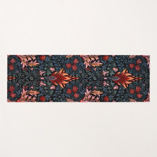 William Morris Snakeshead Dark Pattern Yogamat (Voorkant (horizontaal))
