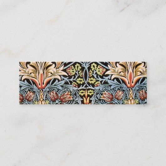 William Morris Snakeshead Design Mini Visitekaartje (Voorkant)