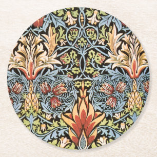 William Morris Snakeshead Design Ronde Kartonnen Onderzetter