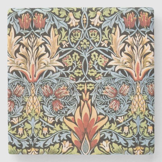 William Morris Snakeshead Design Stenen Onderzetter (Voorkant)