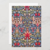 William Morris Snakeshead Floral Art Nouveau (Voorkant / Achterkant)