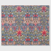 William Morris Snakeshead Floral Art Nouveau Cadeaupapier (Vlak)