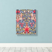 William Morris Snakeshead Floral Art Nouveau Canvas Afdruk (Insitu (Houten vloer))