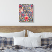 William Morris Snakeshead Floral Art Nouveau Canvas Afdruk (Insitu (Slaapkamer))