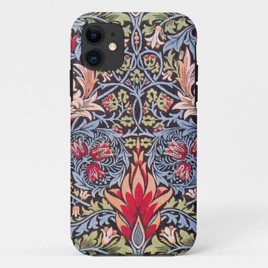 William Morris Snakeshead Floral Art Nouveau Case-Mate iPhone Case (Achterkant)
