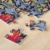 William Morris Snakeshead Floral Art Nouveau Legpuzzel (Zijkant)