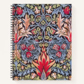 William Morris Snakeshead Floral Art Nouveau Notitieboek (Voorkant)