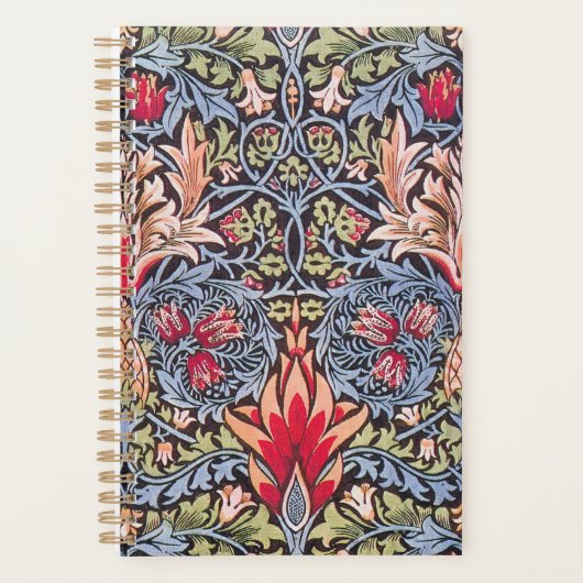 William Morris Snakeshead Floral Art Nouveau Planner (Voorkant)
