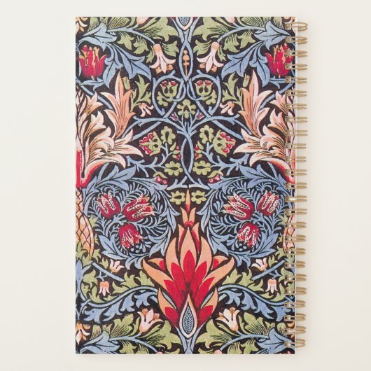 William Morris Snakeshead Floral Art Nouveau Planner (Achterkant)