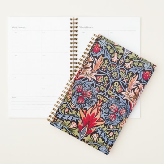 William Morris Snakeshead Floral Art Nouveau Planner (Display)