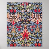 William Morris Snakeshead Floral Art Nouveau Poster (Voorkant)