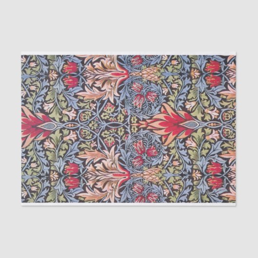 William Morris Snakeshead Floral Art Nouveau Tissuepapier (Voorkant)